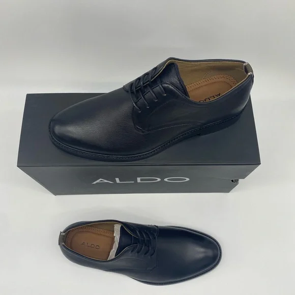 ALDO Formal Leather Men's Black Nodales - NWT - Picture 2 of 8